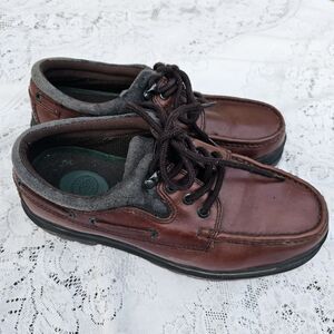 Earth Elements Abound Chukka Boots Mens 10.5M Dark Brown Leather Casual Lace Up J. D. FISK | Shoes | J D Fisk Nubuck Suede Leather  main image 4